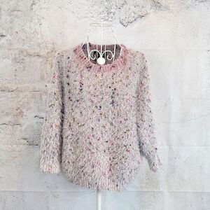 Oliver. O eyelash yarn multicolored sweater Women's Size M